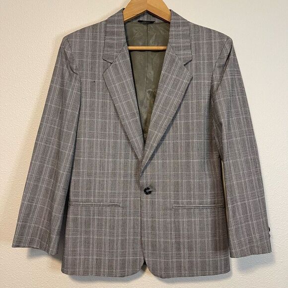 Vintage Plaid Blazer The Public Notices Size Small - Picture 1 of 8